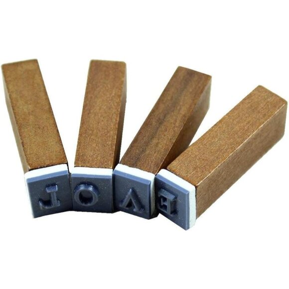 70pcs/set Wooden Box multipurpose Number Alphabet Letter Wood Rubber Stamp New - Picture 6 of 6